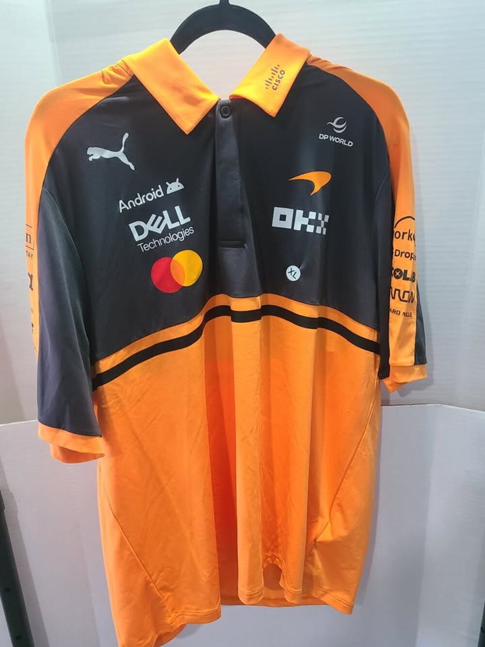 PUMA Men's F1 McLaren Orange Replica Polo MSRP 130